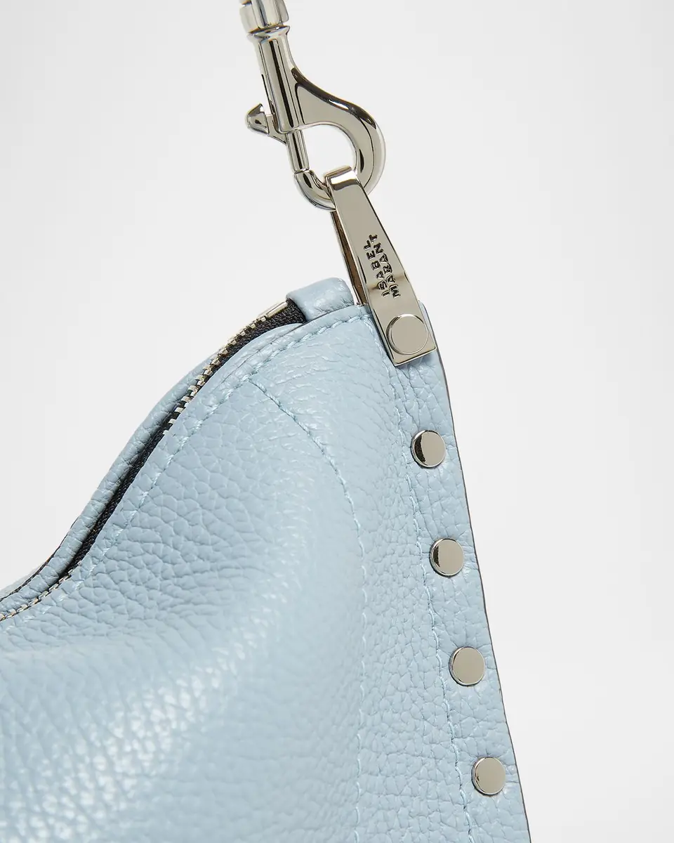 Isabel Marant Oskan Studded Grainy Leather Shoulder Bag | Thumbnail 4 Isabel Marant Oskan Studded Grainy Leather Shoulder Bag | Thumbnail 4