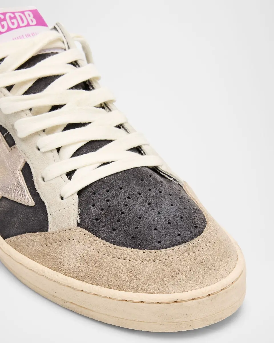 Golden Goose Ball Star Mixed Leather Low-Top Sneakers | Thumbnail 5