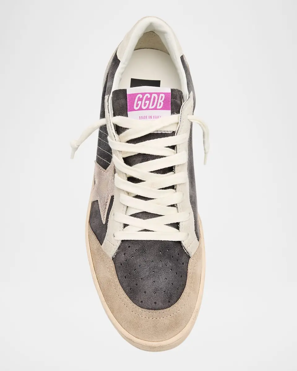Golden Goose Ball Star Mixed Leather Low-Top Sneakers | Thumbnail 6