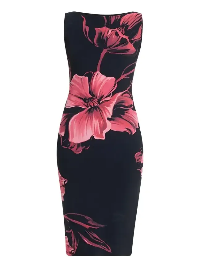 Chiara Boni La Petite Robe Floral-Print Bodycon Dress