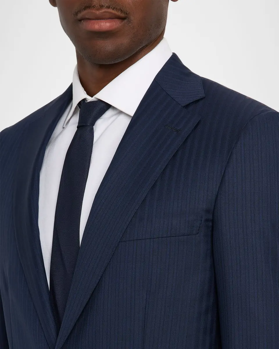 Brioni Men's Tonal Striped Wool Two-Piece Suit | Thumbnail 6 Brioni Men's Tonal Striped Wool Two-Piece Suit | Thumbnail 6