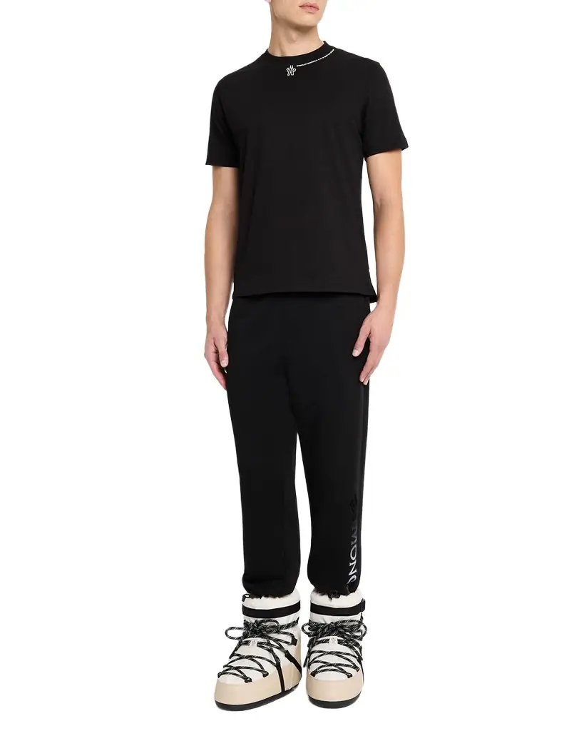 Moncler Grenoble Men's Cotton Logo Crewneck T-Shirt | Image 1 Moncler Grenoble Men's Cotton Logo Crewneck T-Shirt | Image 1