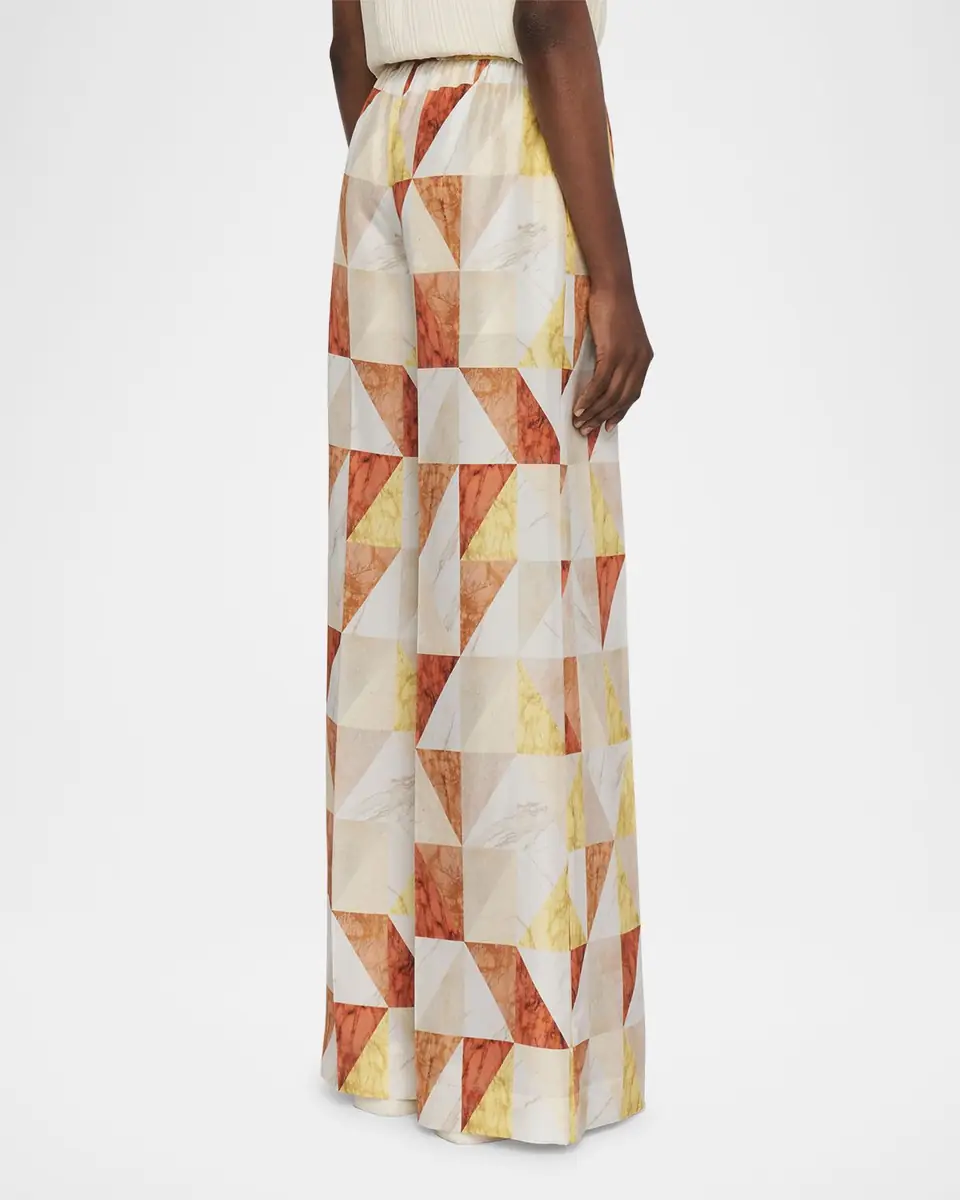 Joseph Thoresby Marble-Print Habotai Silk Trousers | Thumbnail 2