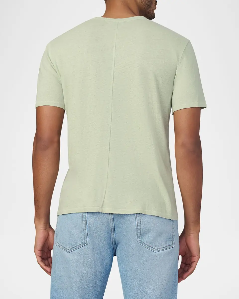 Joe's Jeans Men's Bespoke Cotton and Linen Crewneck T-Shirt | Thumbnail 2 Joe's Jeans Men's Bespoke Cotton and Linen Crewneck T-Shirt | Thumbnail 2