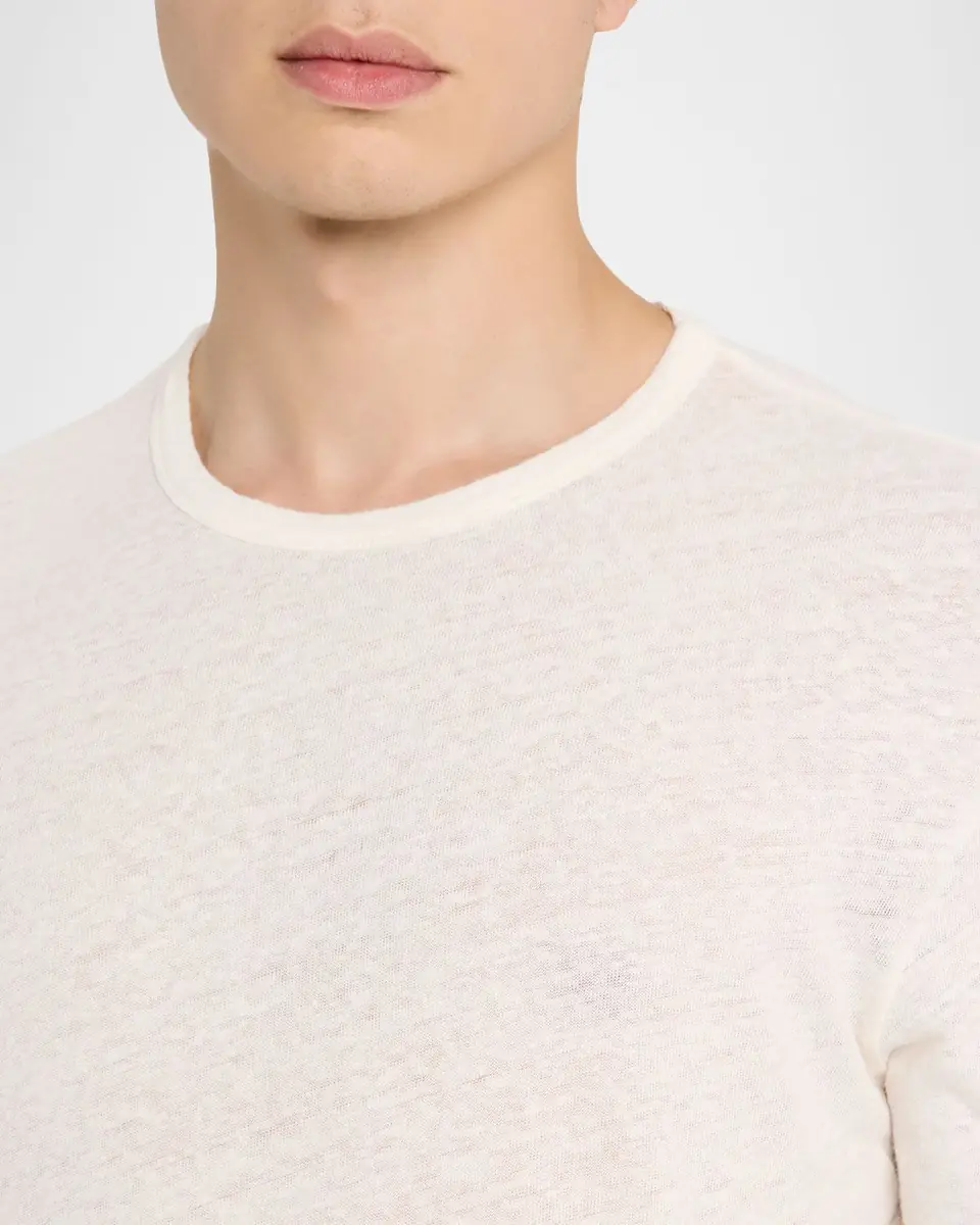 Joe's Jeans Men's Bespoke Cotton and Linen Crewneck T-Shirt | Thumbnail 4 Joe's Jeans Men's Bespoke Cotton and Linen Crewneck T-Shirt | Thumbnail 4