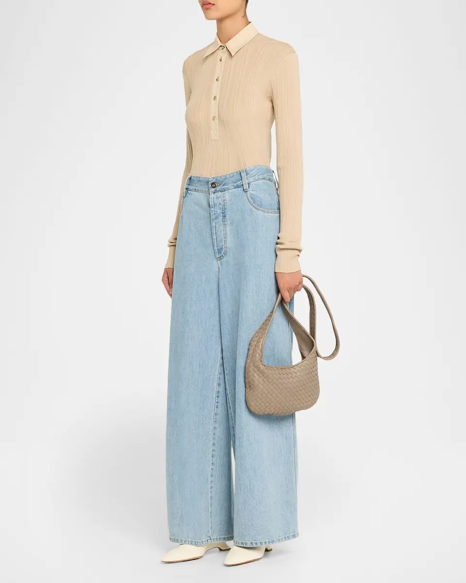 Bottega Veneta Leather Shoulder Bag | Thumbnail 4 Bottega Veneta Leather Shoulder Bag | Thumbnail 4