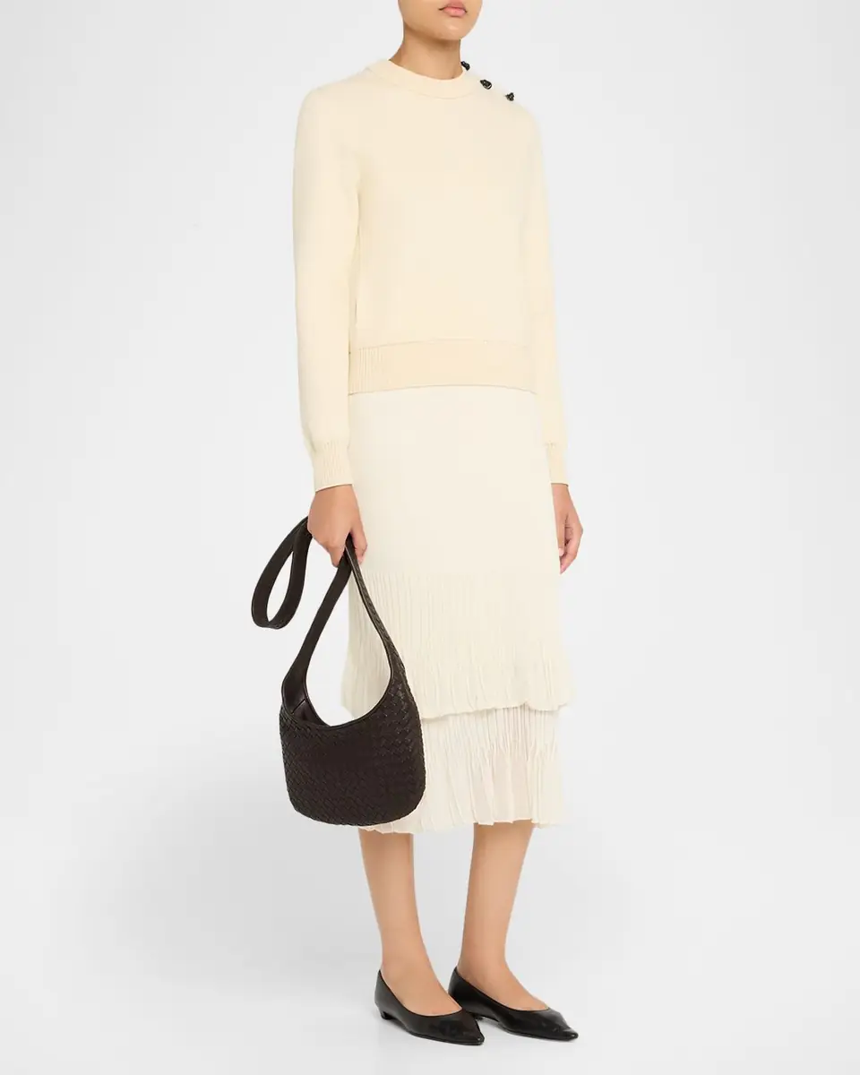 Bottega Veneta Leather Shoulder Bag | Thumbnail 9 Bottega Veneta Leather Shoulder Bag | Thumbnail 9