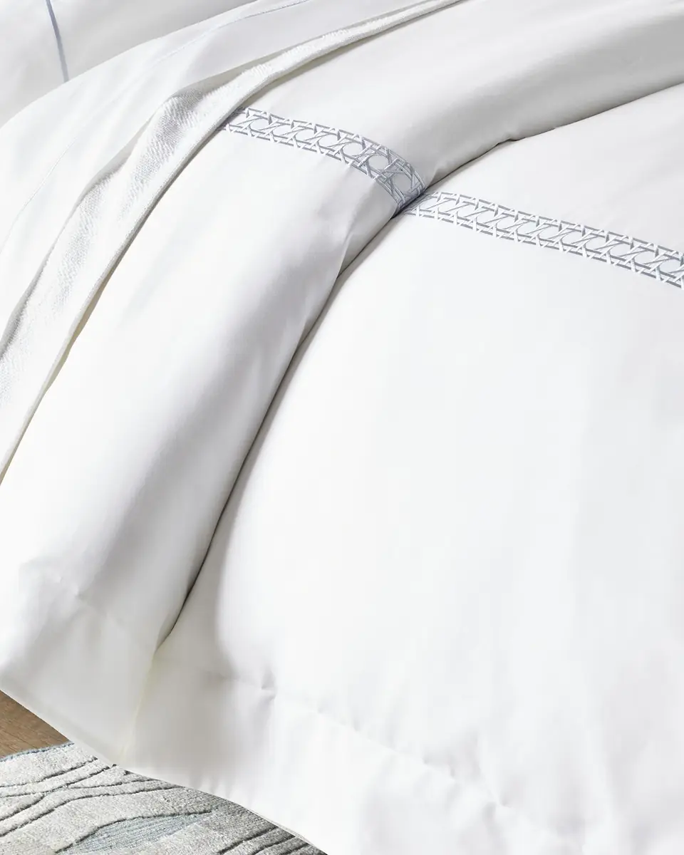 Sferra Cane II Embroidered 2-Piece Twin Duvet Set | Thumbnail 2 Sferra Cane II Embroidered 2-Piece Twin Duvet Set | Thumbnail 2