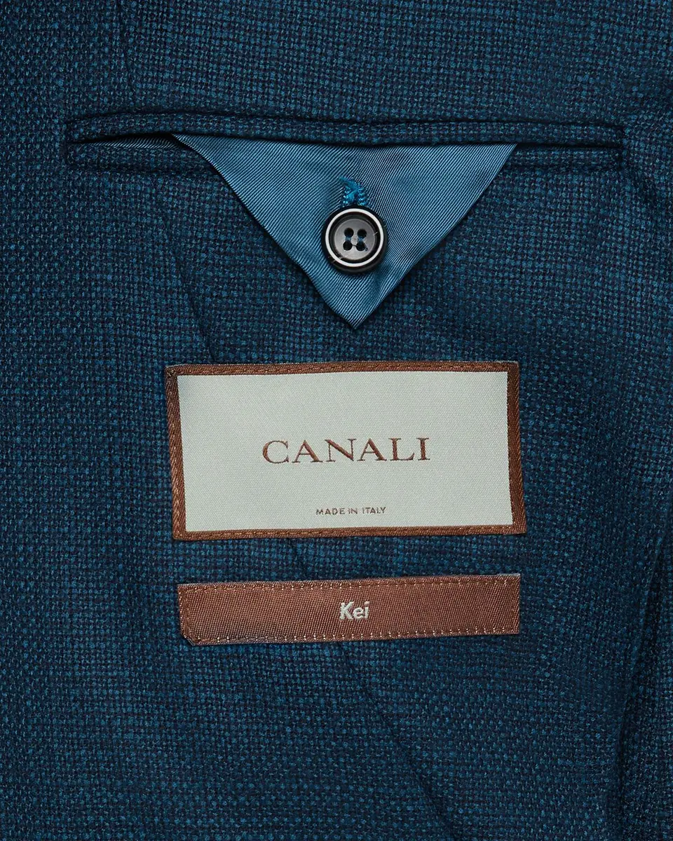 Canali Men's Wool Textured Notch Lapel Sport Coat | Thumbnail 6 Canali Men's Wool Textured Notch Lapel Sport Coat | Thumbnail 6