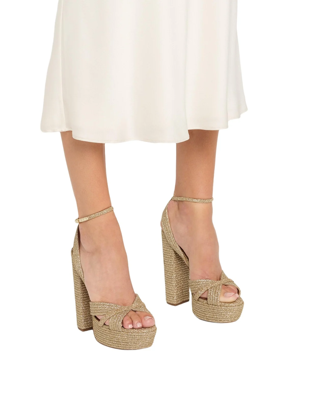Sundance Lurex Platform Sandals Sundance Lurex Platform Sandals