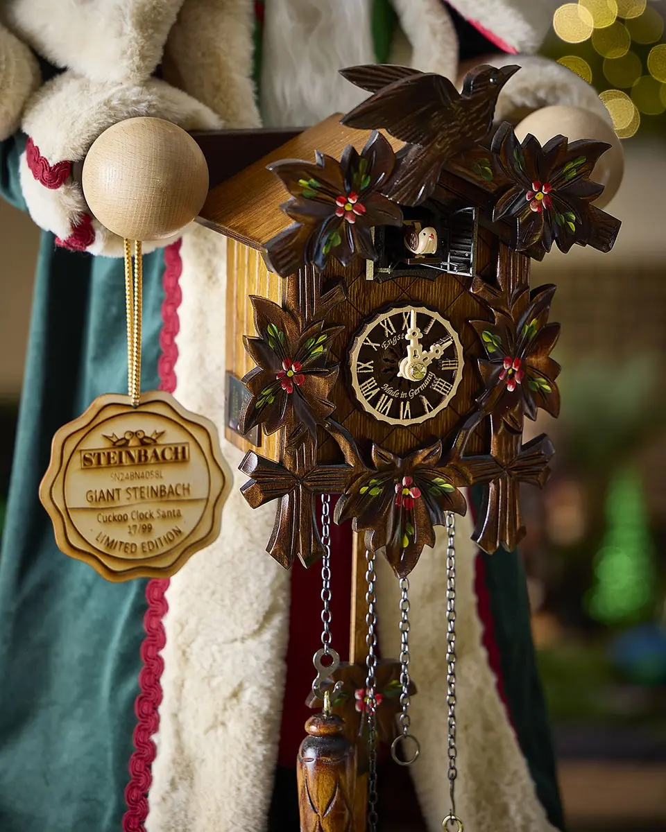 Steinbach Giant Cuckoo Clock Santa Christmas Decoration | Thumbnail 2