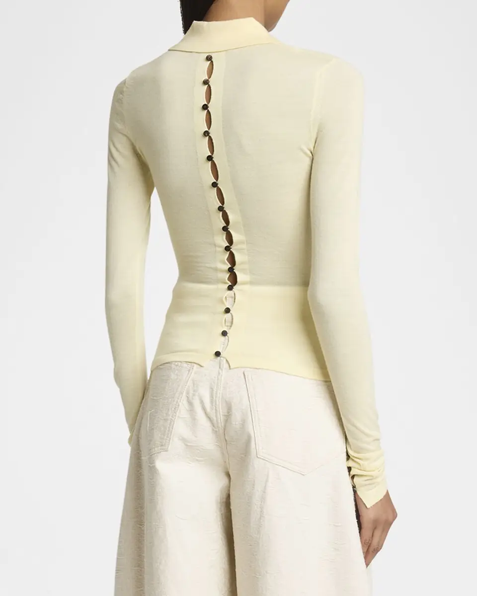 Jacquemus The Merino Polo Top | Thumbnail 3