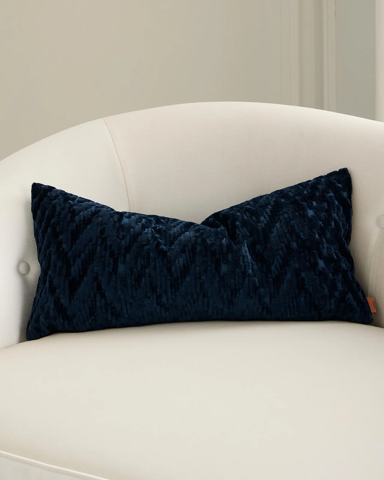 Missoni Home Fossile Embossed Chevron Cushion, 12" x 24"