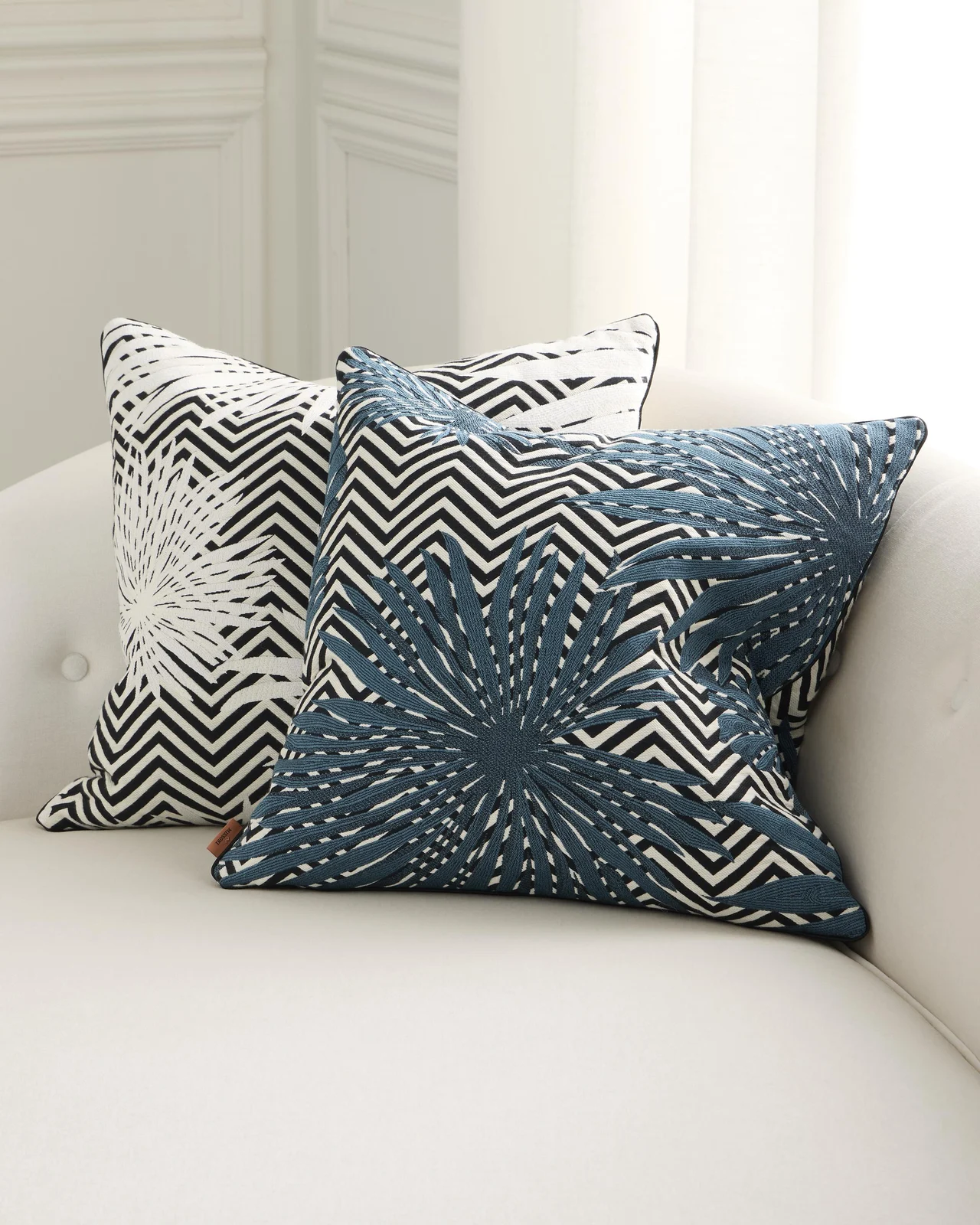 Missoni Home Ombre Embroidered Cushion, 20" Square | Thumbnail 1 Missoni Home Ombre Embroidered Cushion, 20" Square | Thumbnail 1