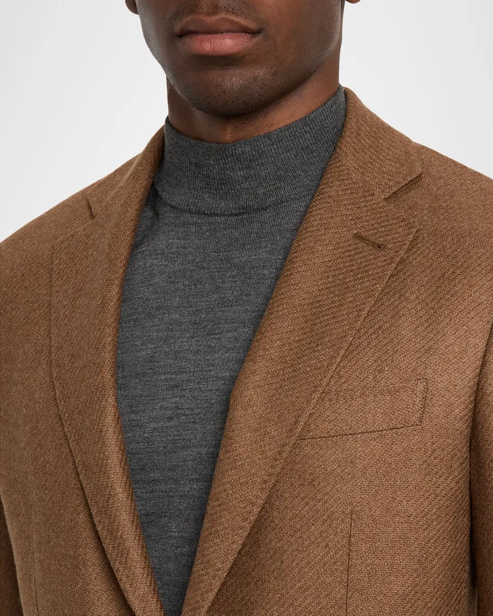 Canali Men's Cashmere and Silk Notch Lapel Blazer | Thumbnail 5 Canali Men's Cashmere and Silk Notch Lapel Blazer | Thumbnail 5