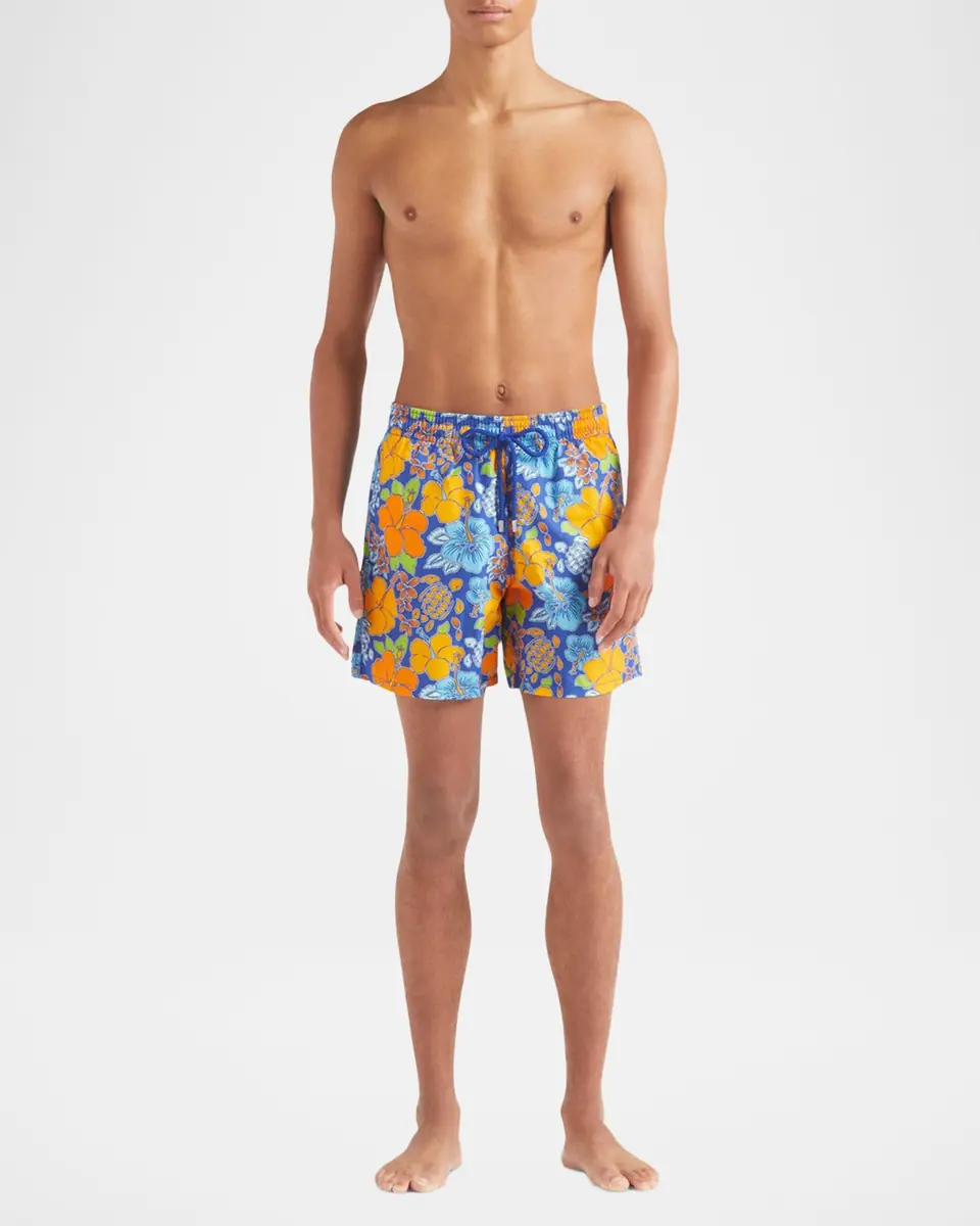 Vilebrequin Men's Tropical Turtle Swim Trunks | Thumbnail 2 Vilebrequin Men's Tropical Turtle Swim Trunks | Thumbnail 2