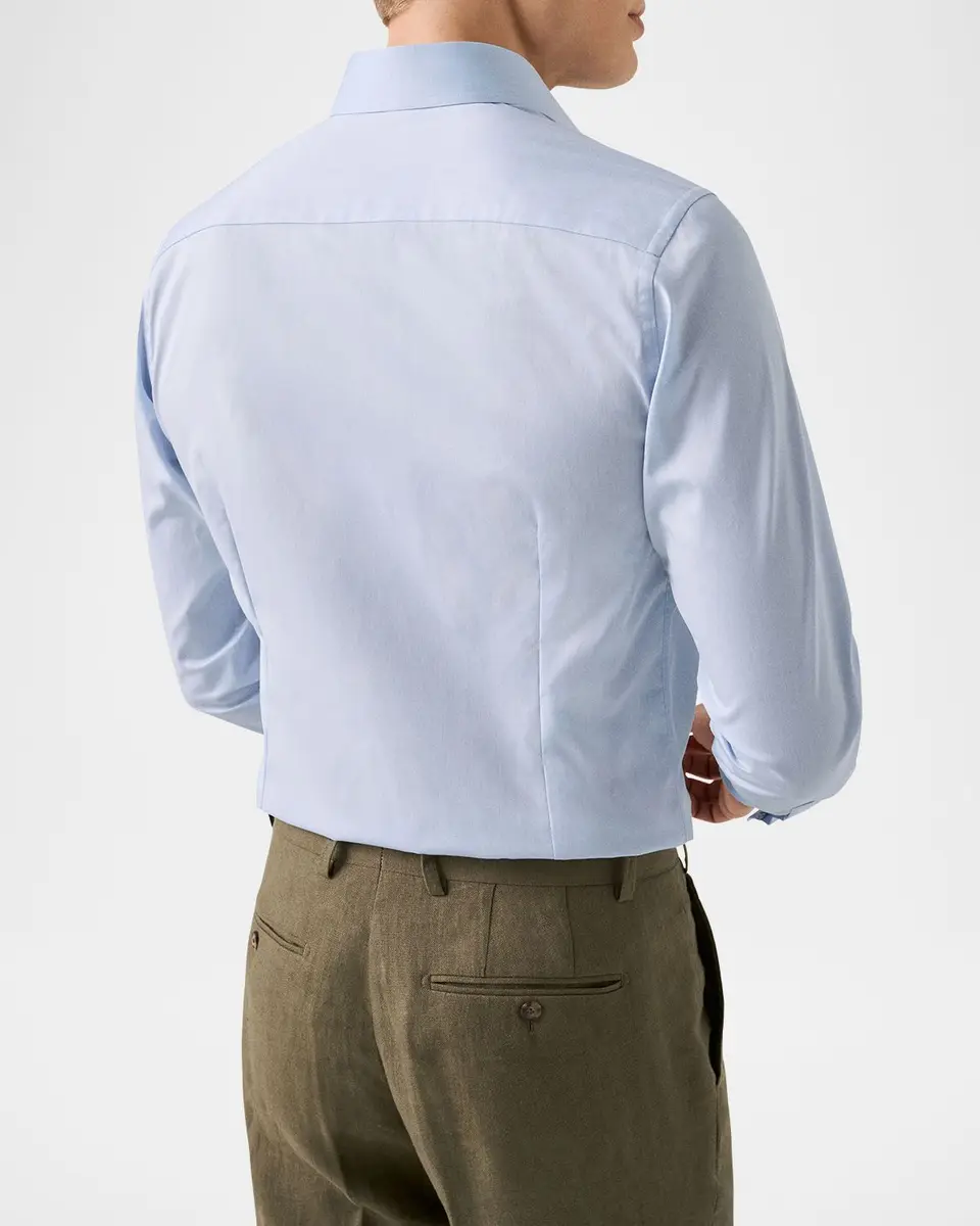 Eton Men's Signature Twill Contemporary-Fit Dress Shirt | Thumbnail 3 Eton Men's Signature Twill Contemporary-Fit Dress Shirt | Thumbnail 3