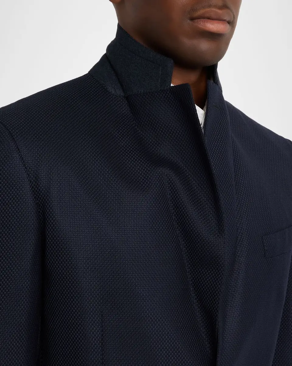 Brioni Men's Wool Hopsack Single-Breasted Blazer | Thumbnail 7