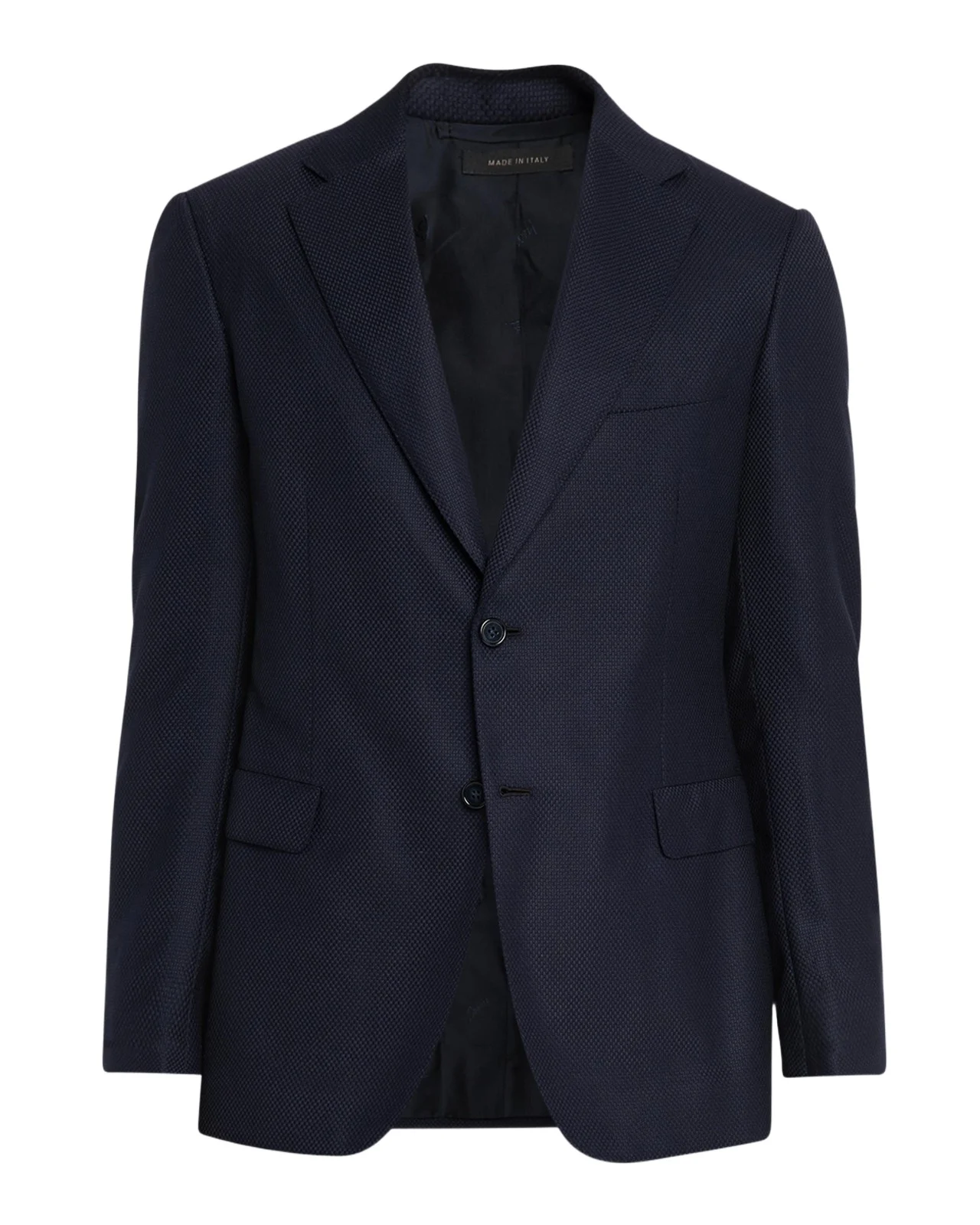 Men's Wool Hopsack Single-Breasted Blazer Men's Wool Hopsack Single-Breasted Blazer