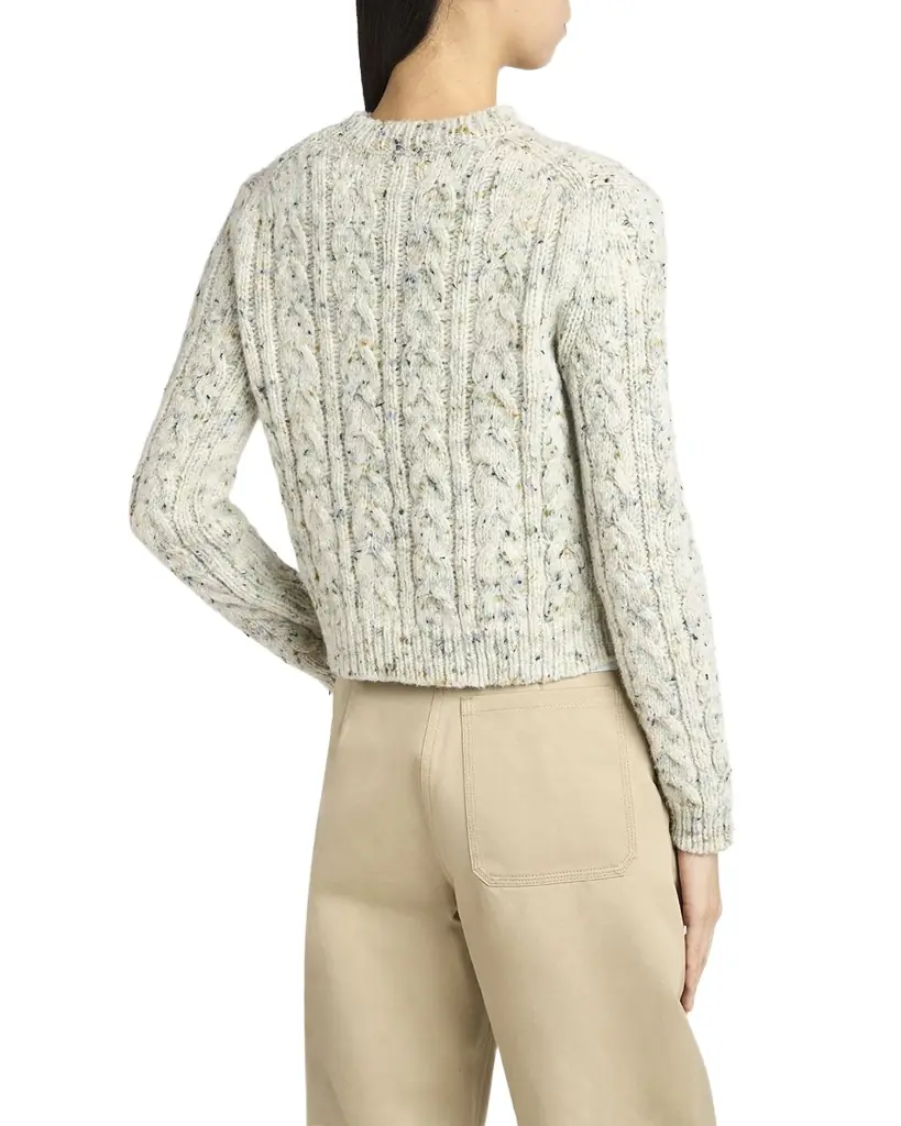 Cable-Knit Crewneck Sweater