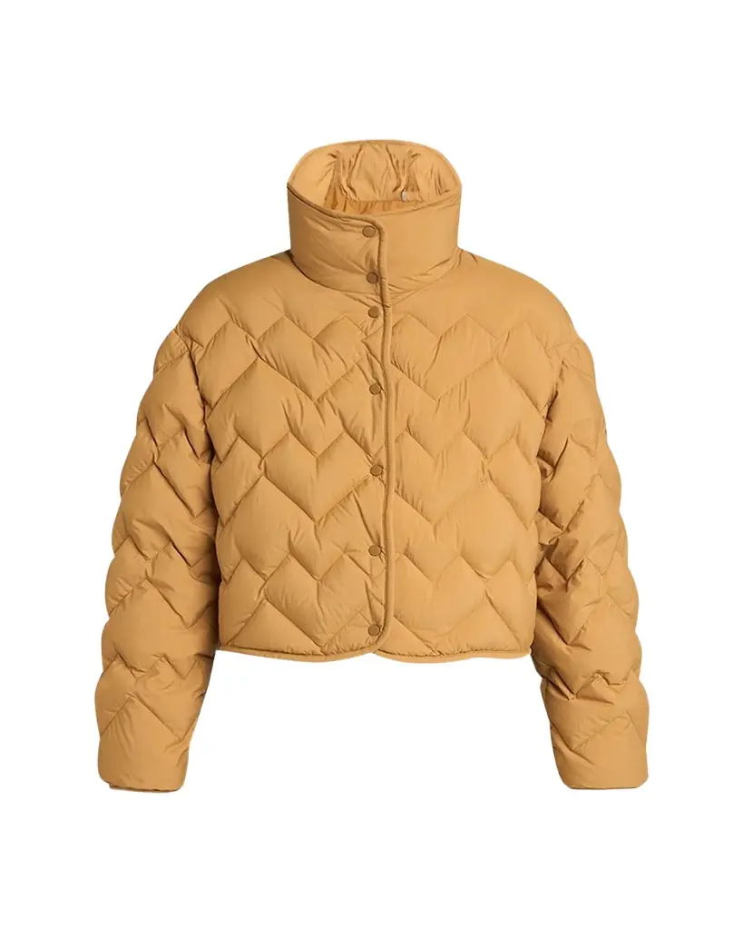 Moncler Senevee Chevron-Quilted Short Down Jacket | Image 1 Moncler Senevee Chevron-Quilted Short Down Jacket | Image 1