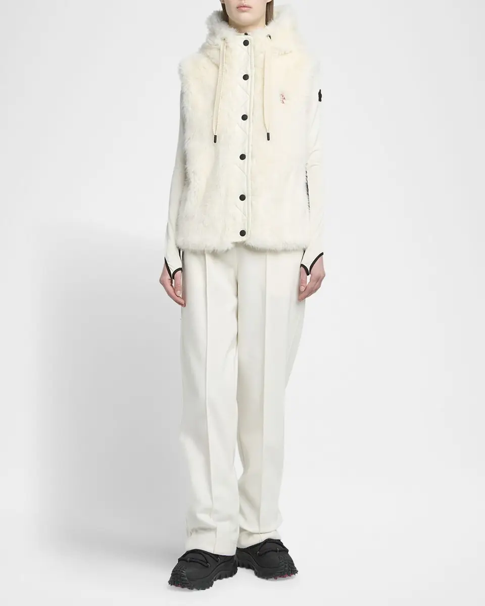Moncler Grenoble Arve Hooded Teddy Down Vest | Thumbnail 2