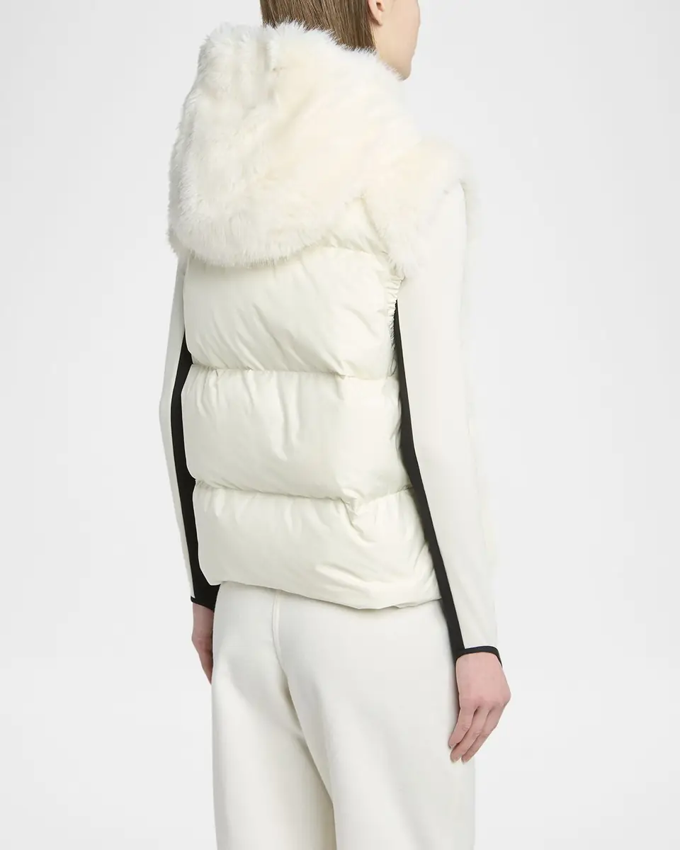 Moncler Grenoble Arve Hooded Teddy Down Vest | Thumbnail 3