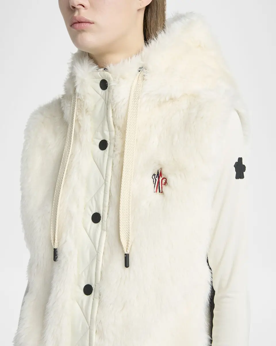 Moncler Grenoble Arve Hooded Teddy Down Vest | Thumbnail 5