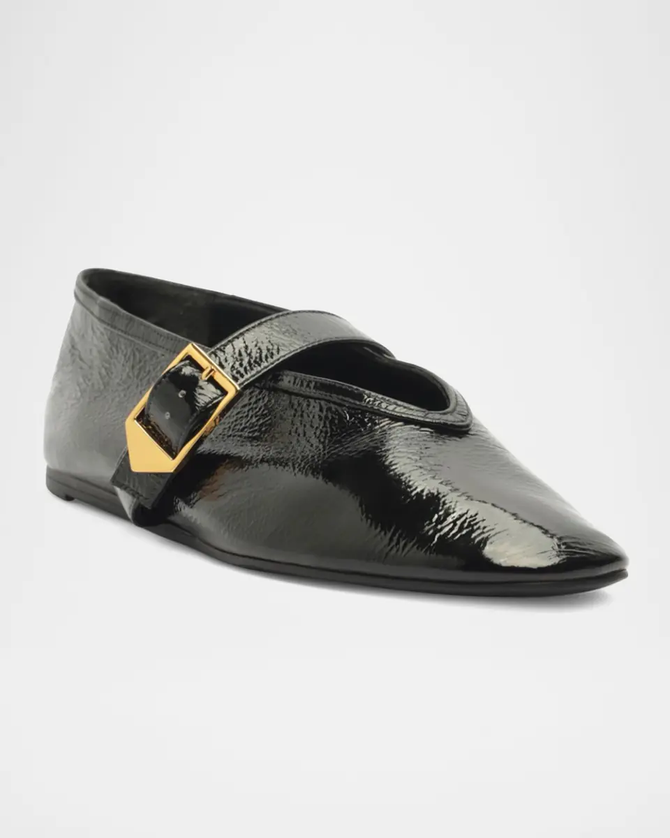 Schutz Courtney Leather Buckle Flats | Thumbnail 2 Schutz Courtney Leather Buckle Flats | Thumbnail 2