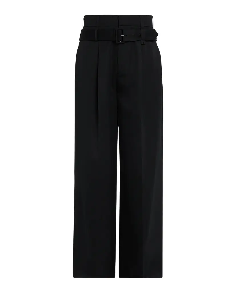 Simone Rocha Men's High-Rise Wide Trousers with Belt | Image 1 Simone Rocha Men's High-Rise Wide Trousers with Belt | Image 1
