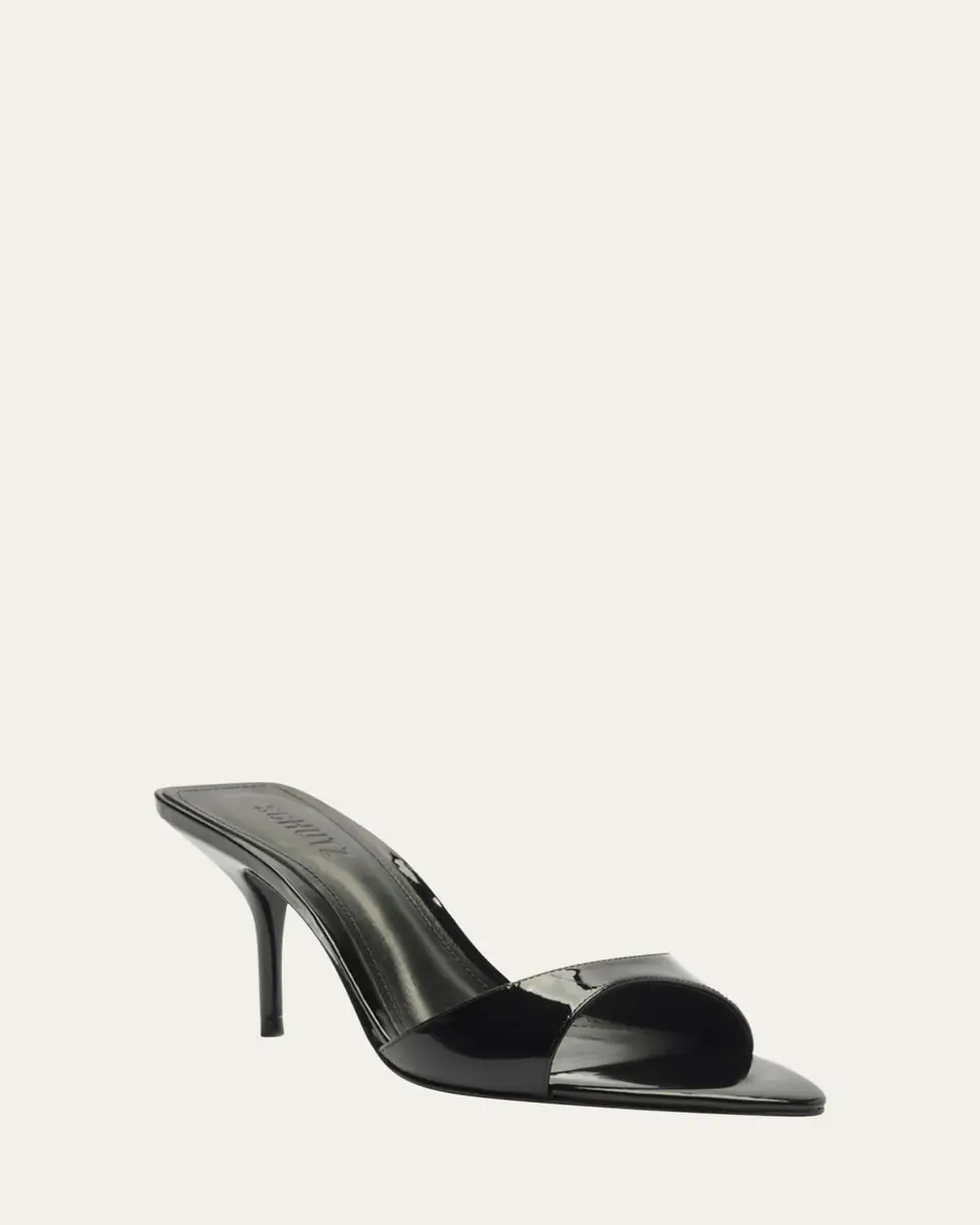 Schutz Elodie Patent Stiletto Mule Sandals | Thumbnail 2 Schutz Elodie Patent Stiletto Mule Sandals | Thumbnail 2