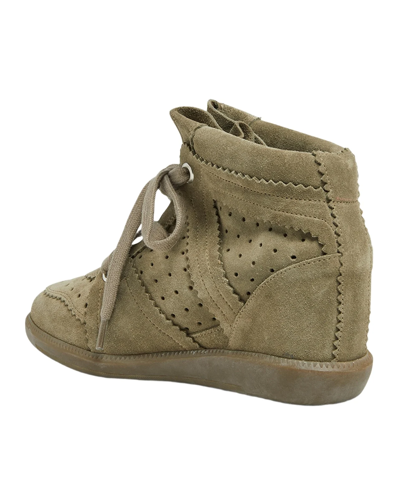 Bobby Suede Wedge Sneakers