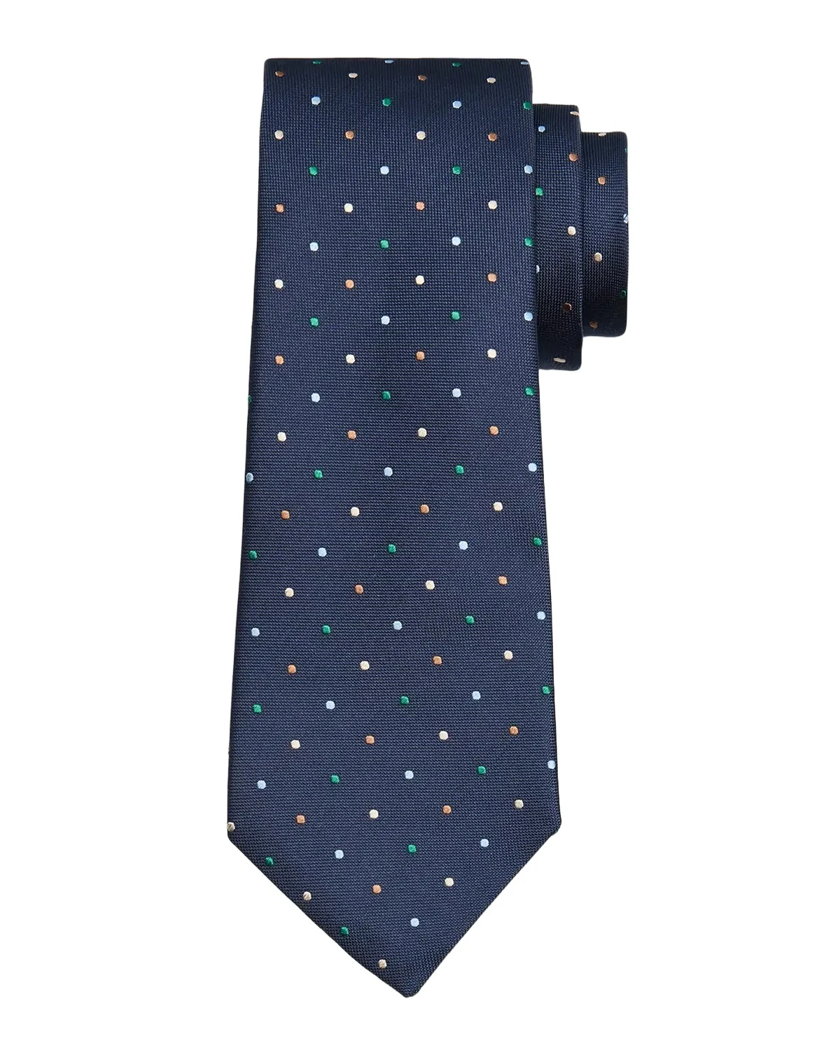 Men's Silk Micro-Polka Dot Silk Tie