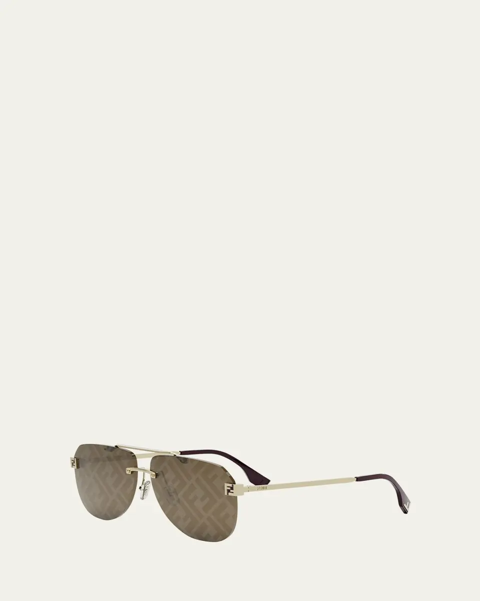 Fendi Men's Sky Monogram Metal Sunglasses | Thumbnail 2 Fendi Men's Sky Monogram Metal Sunglasses | Thumbnail 2