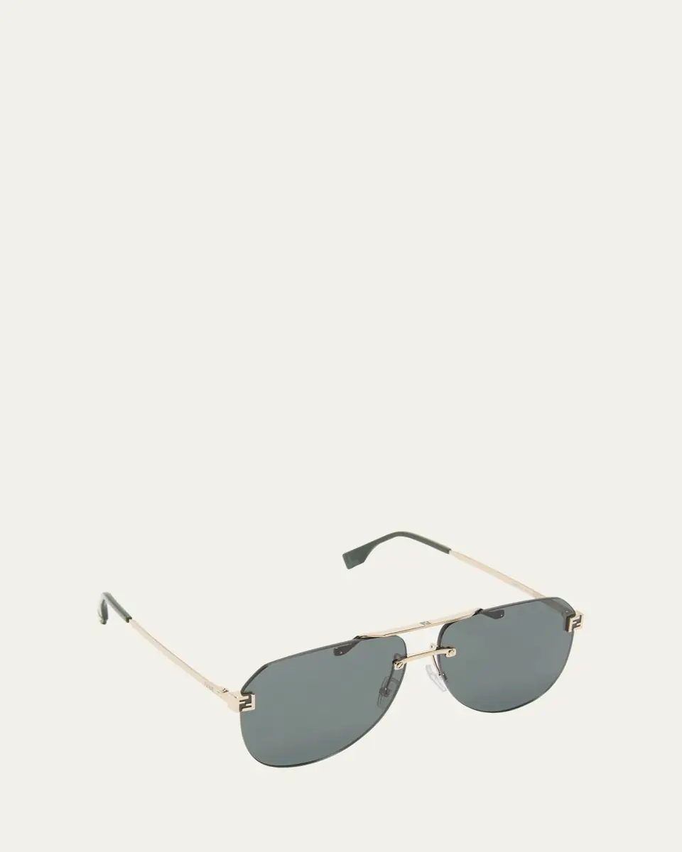 Fendi Men's Sky Monogram Metal Sunglasses | Thumbnail 3 Fendi Men's Sky Monogram Metal Sunglasses | Thumbnail 3