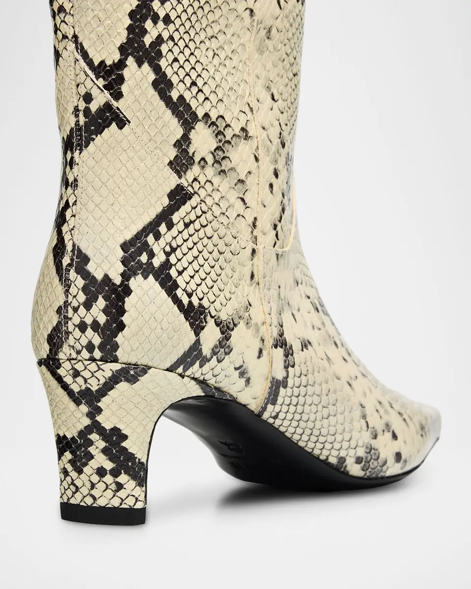 STAUD Western Wally Snake-Embossed Leather Knee-High Boots | Thumbnail 4 STAUD Western Wally Snake-Embossed Leather Knee-High Boots | Thumbnail 4