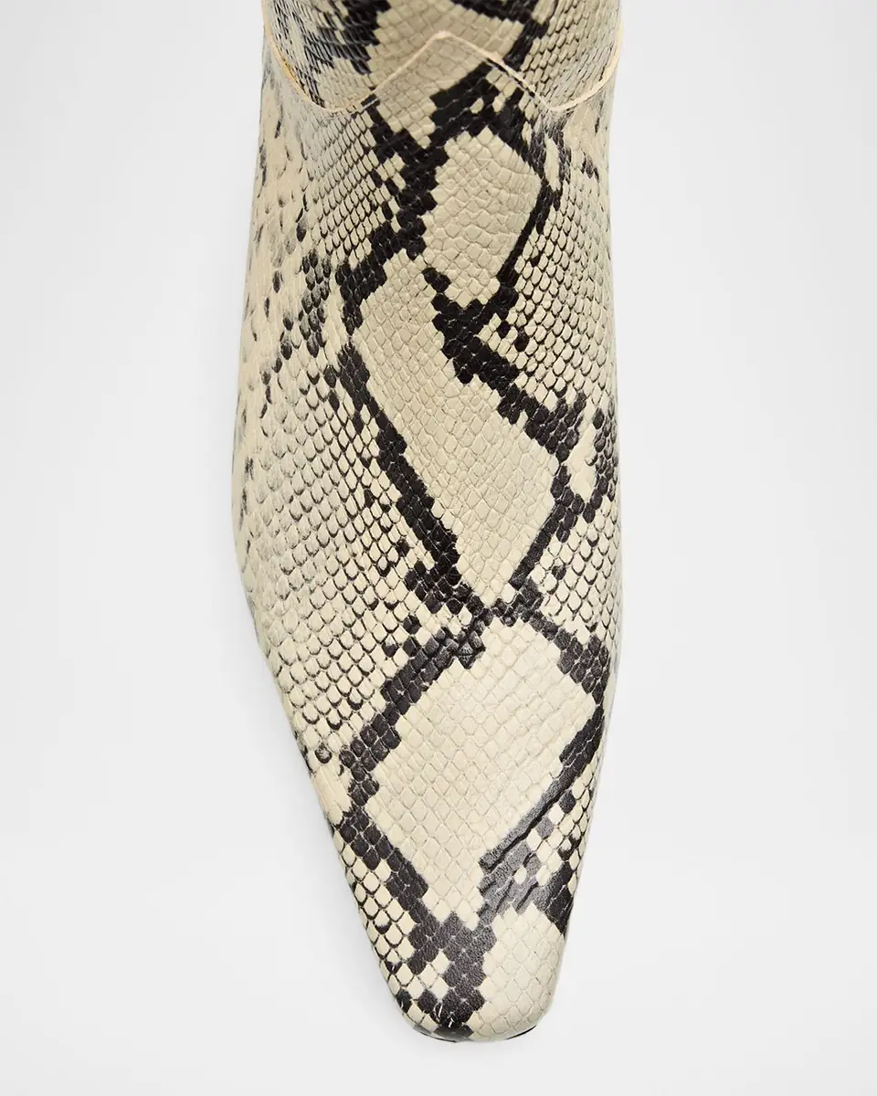 STAUD Western Wally Snake-Embossed Leather Knee-High Boots | Thumbnail 5 STAUD Western Wally Snake-Embossed Leather Knee-High Boots | Thumbnail 5