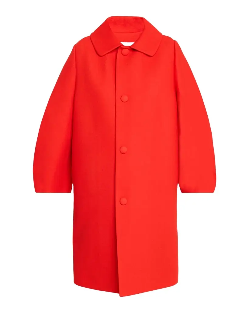 Dice Kayek Curved-Sleeve Single-Breasted Top Coat | Image 1 Dice Kayek Curved-Sleeve Single-Breasted Top Coat | Image 1