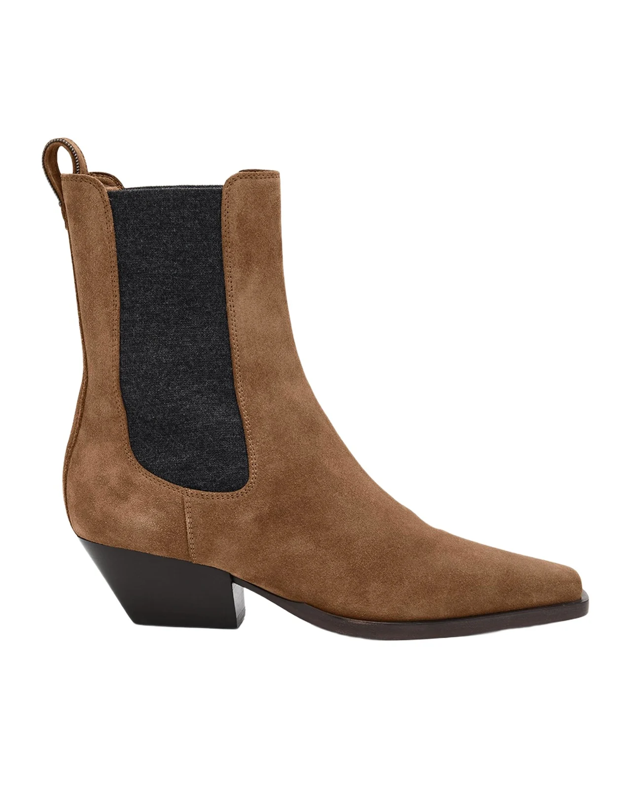 Suede City Block-Heel Western Booties Suede City Block-Heel Western Booties