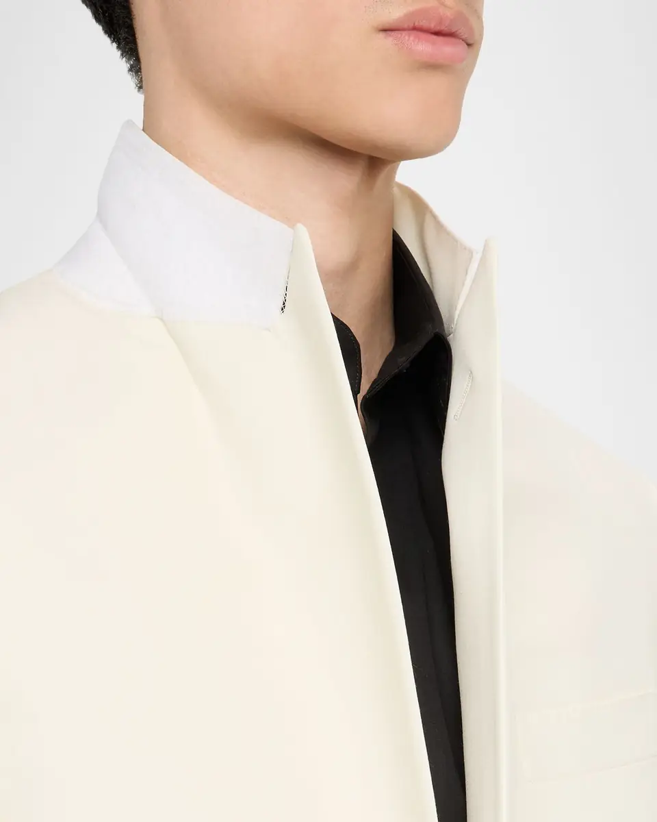 Canali Men's Wool Peak Lapel Dinner Jacket | Thumbnail 7 Canali Men's Wool Peak Lapel Dinner Jacket | Thumbnail 7
