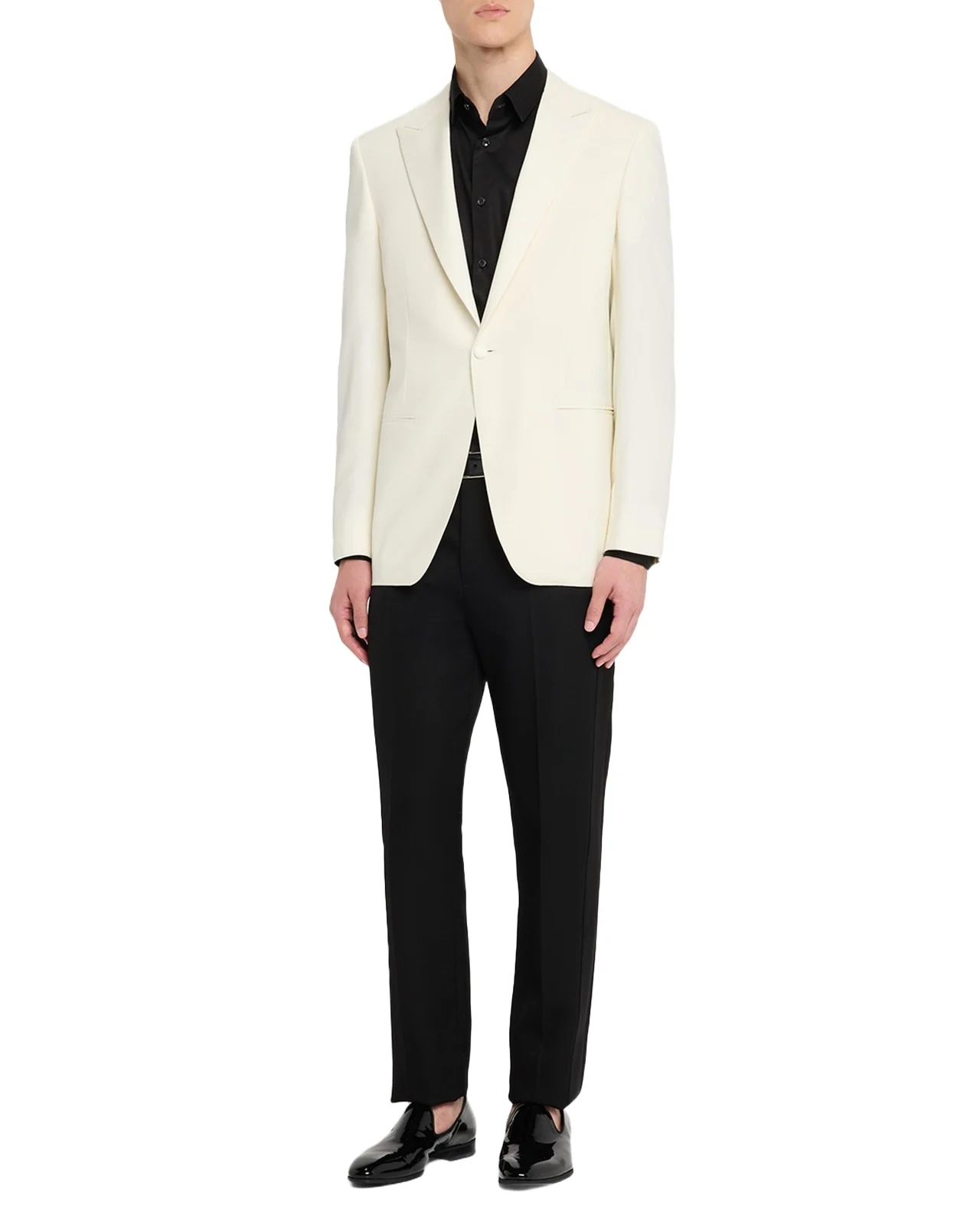Men's Wool Peak Lapel Dinner Jacket Men's Wool Peak Lapel Dinner Jacket