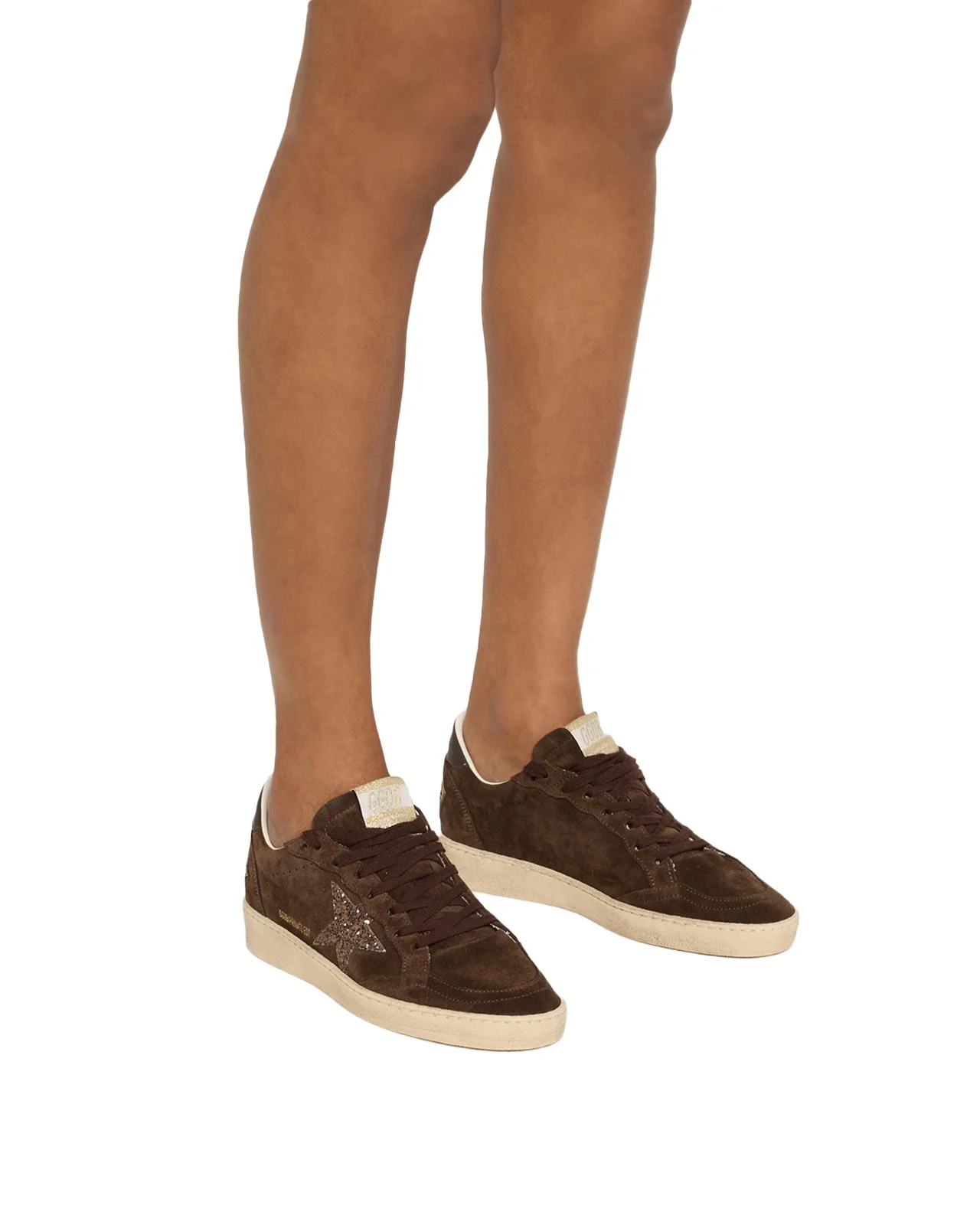 Ball Star Suede Glitter-Star Low-Top Sneakers