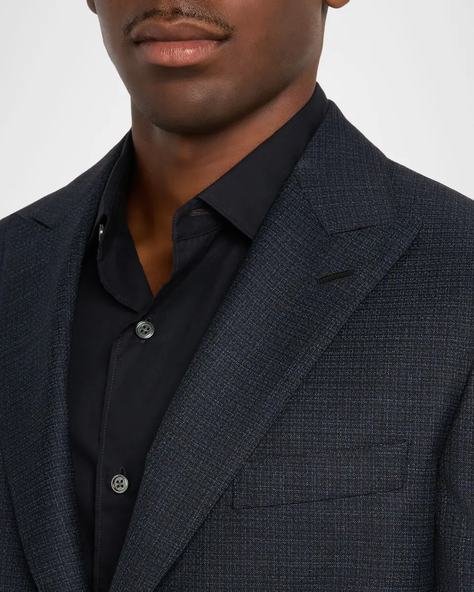 Brioni Men's Wool Micro-Plaid Two-Piece Suit | Thumbnail 6 Brioni Men's Wool Micro-Plaid Two-Piece Suit | Thumbnail 6