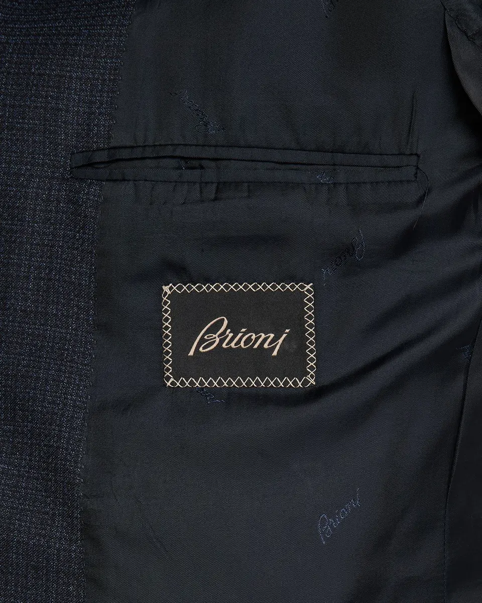 Brioni Men's Wool Micro-Plaid Two-Piece Suit | Thumbnail 7 Brioni Men's Wool Micro-Plaid Two-Piece Suit | Thumbnail 7