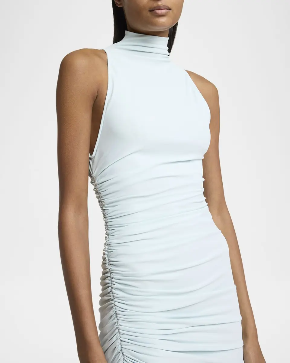 Jacquemus Gathered Turtleneck Mini Dress | Thumbnail 4 Jacquemus Gathered Turtleneck Mini Dress | Thumbnail 4