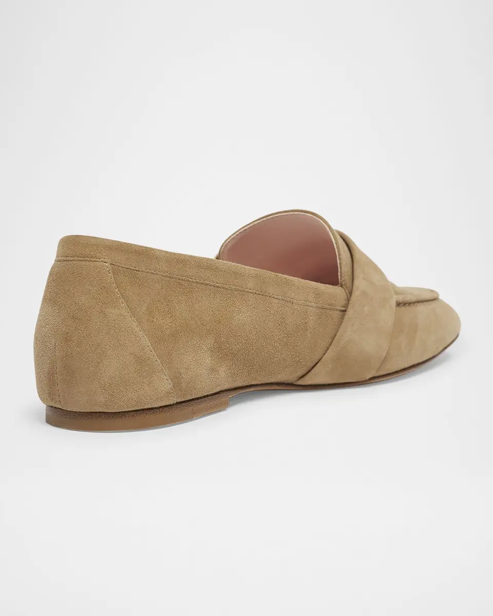 Roger Vivier Suede Metal Buckle Loafers | Thumbnail 2 Roger Vivier Suede Metal Buckle Loafers | Thumbnail 2