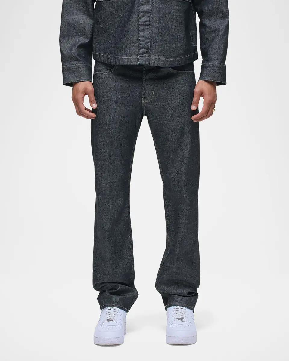 Hudson Men's Wes Classic Straight Jeans in Gray | Thumbnail 3