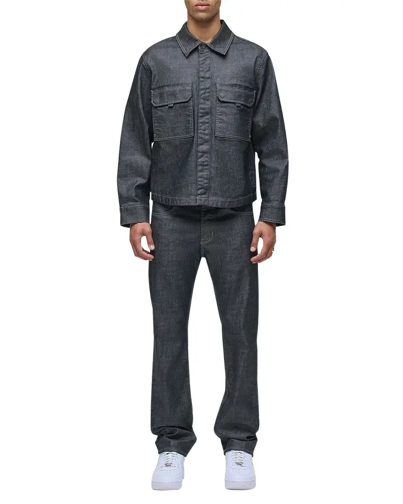Hudson Men 's Wes Classic Straight Jeans in Gray | Image 1 Hudson Men 's Wes Classic Straight Jeans in Gray | Image 1