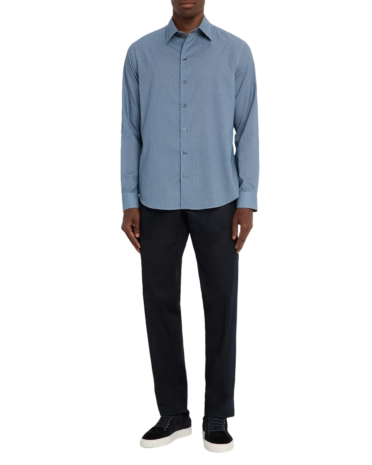 Men's Cotton Diagonal Wave Sport Shirt Men's Cotton Diagonal Wave Sport Shirt