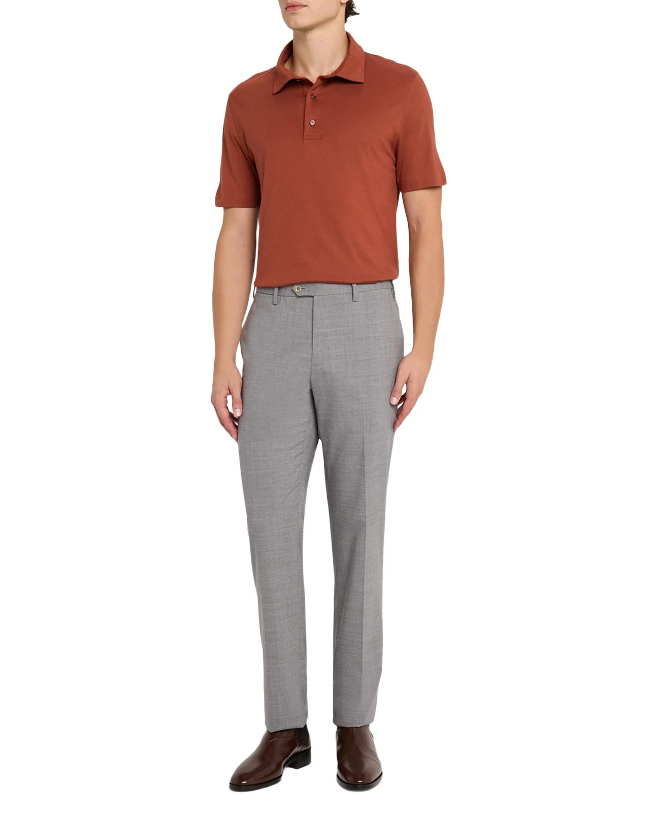 Men's Cotton and Cashmere Polo Shirt Men's Cotton and Cashmere Polo Shirt